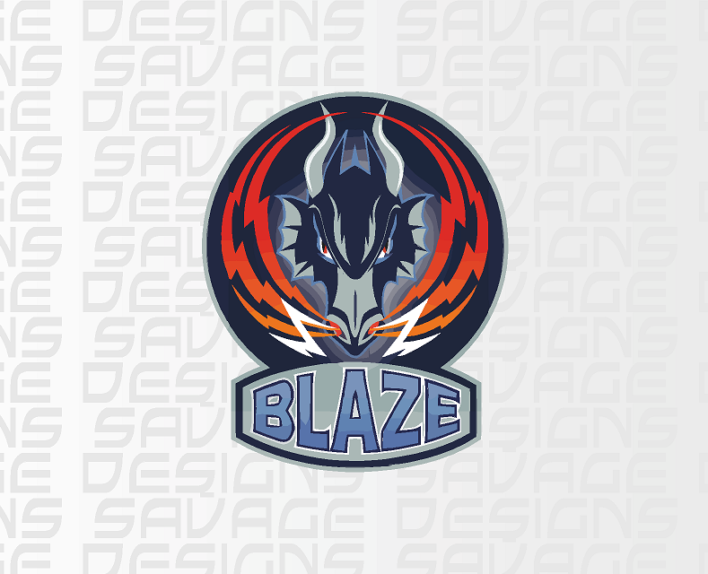 Coventry Blaze Red Printed Vinyl Sticker