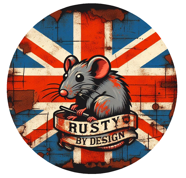 Rusty By Design ,Various Designs Car Bumper / Window Decal Vinyl 15x15cm