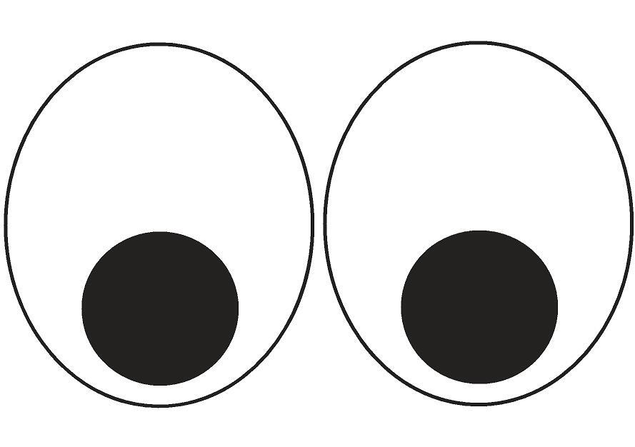 Giant Goggly Style Eyes Car Decals / Stickers car - camper - caravan