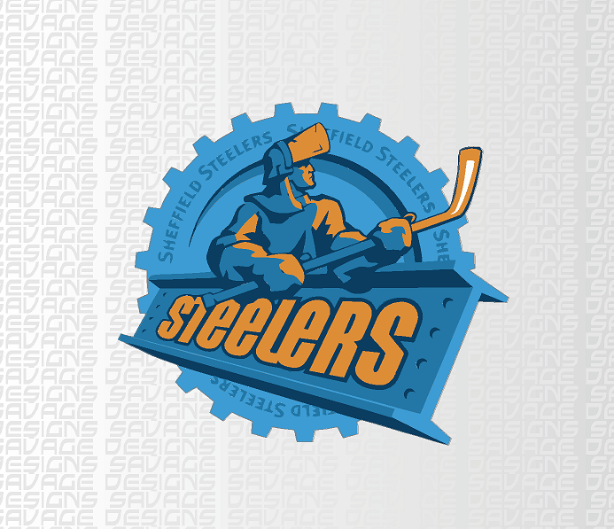 Sheffield Steelers , Printed Vinyl Sticker