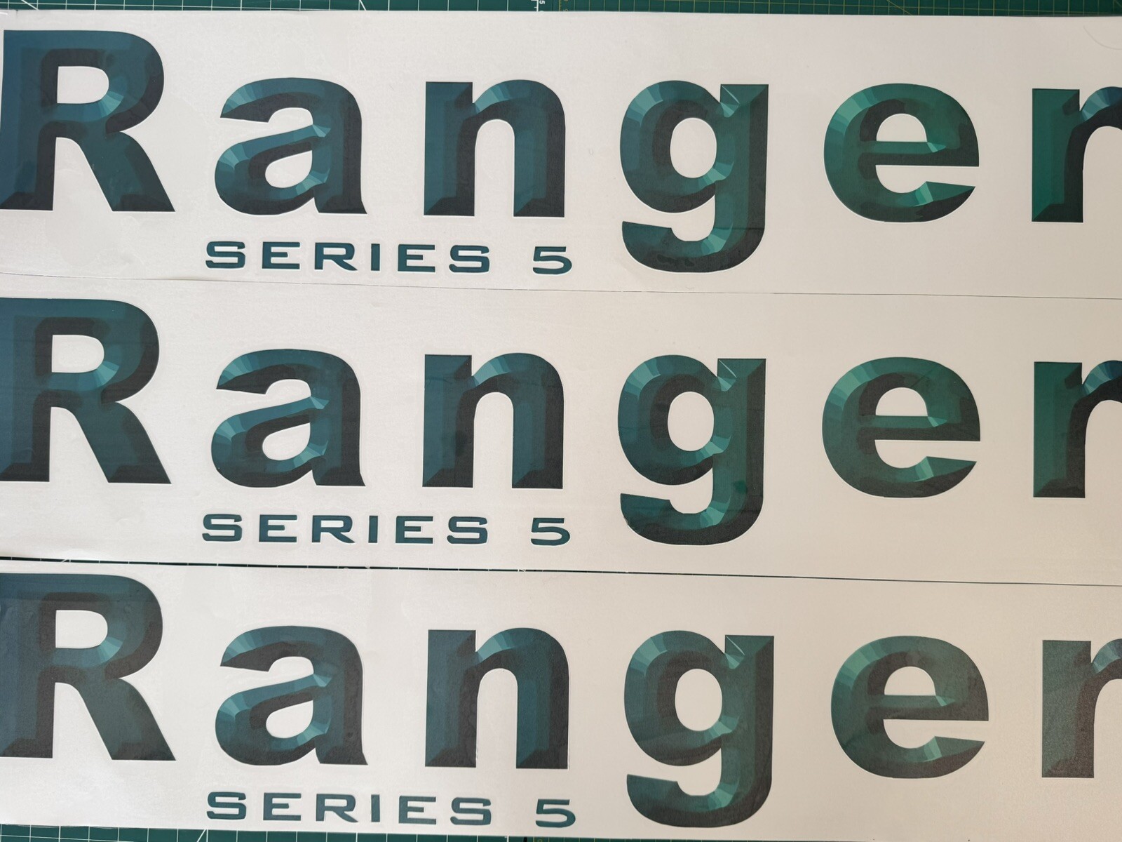 Green Ltd Edition - Ranger series 5 caravan roof height decal
