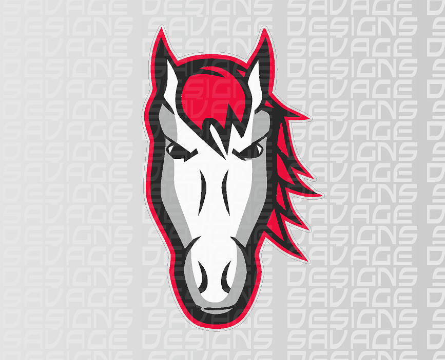 Leicester Riders Basketball Styled - Printed Vinyl Sticker