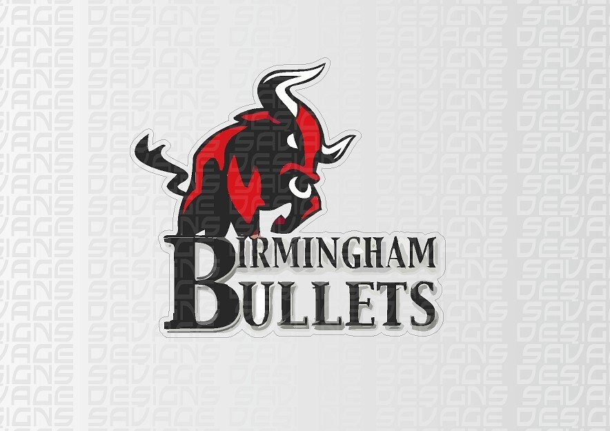 Birmingham Bullets Basketball Styled - Printed Vinyl Sticker