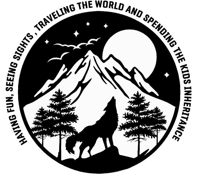 Spending The Kids Inheritance, Wolf Mountain Motorhome Camper Decal Vinyl