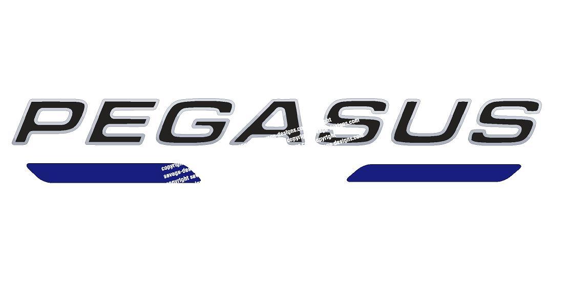 Bailey Pegasus 2015-17 Caravan Decal / Sticker name and Flashings