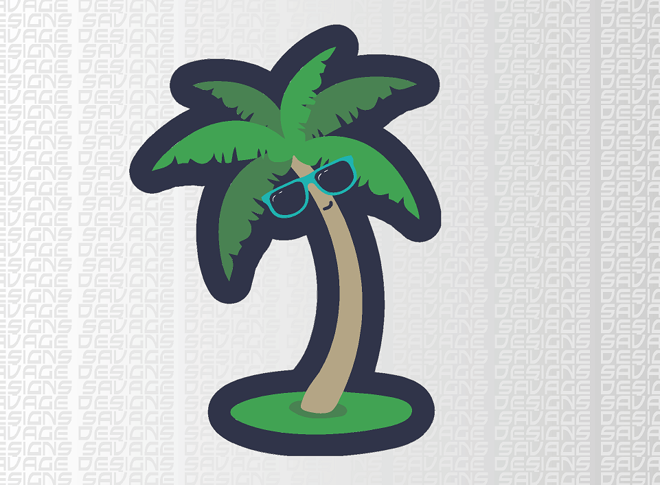 Green Palm Motorhome / Camper / Caravan Decals / Stickers Various Sizes