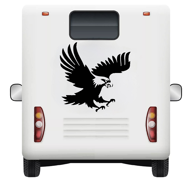 Eagle Camper / caravan Decal ALL SIZES Motorhome Moto-Camper Decal Vinyl