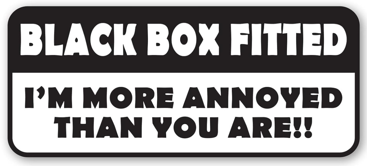 Black Box Fitted - I'm more annoyed than you are vinyl bumper sticker
