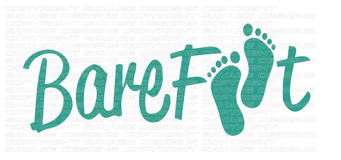 1 Number Barefoot / Caravan Decal/Stickers / Any Size / Any Colour reproduction