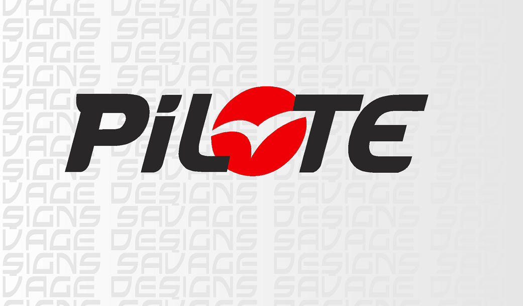 Pilote Decal Sticker custom sizes on request / colours