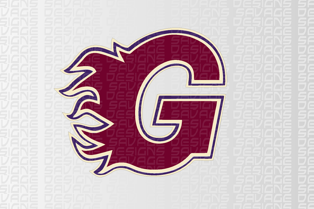 Guildford Flames Ice Hockey car bumper sticker / wall decal