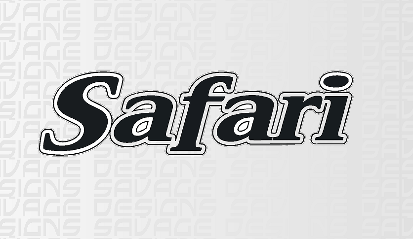 Safari Colour / Motorhome / Caravan Decals Various Sizes / Colours