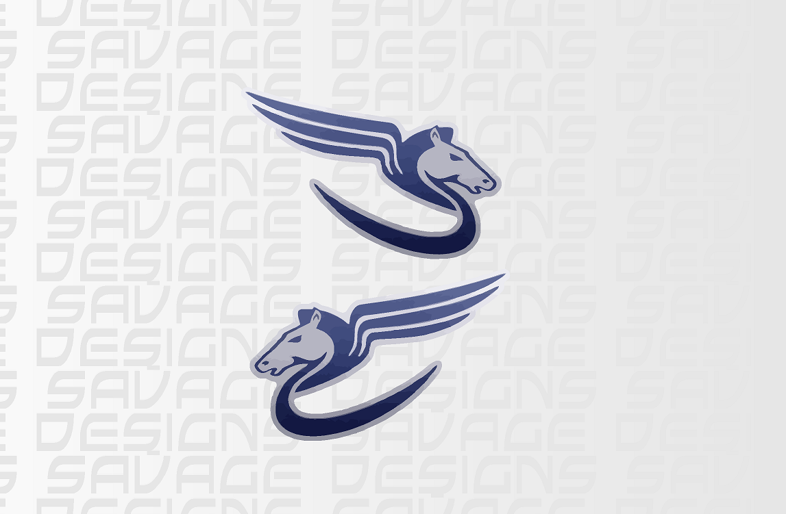 Pair Pegasus IV (6) Caravan Decals Stickers various sizes / colours
