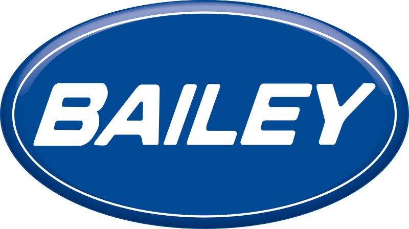 Bailey Caravan Printed Vinyl Stickers - 3d Shaded - 2 number 28x15 cm
