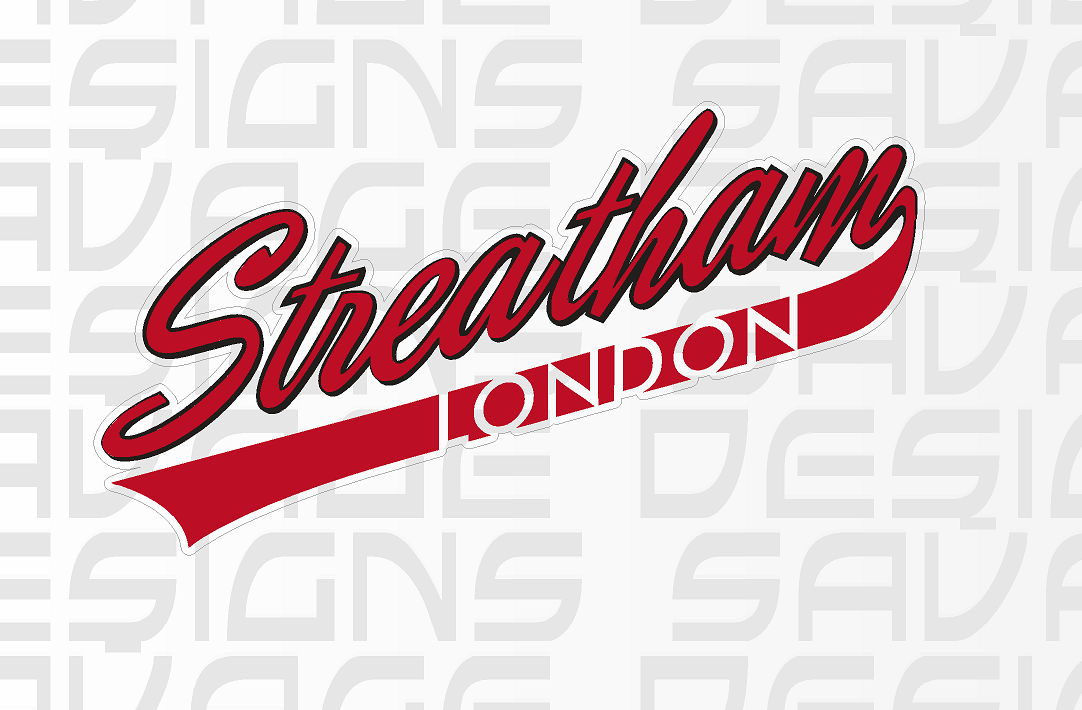 Streatham London Ice Hockey car bumper sticker / wall decal