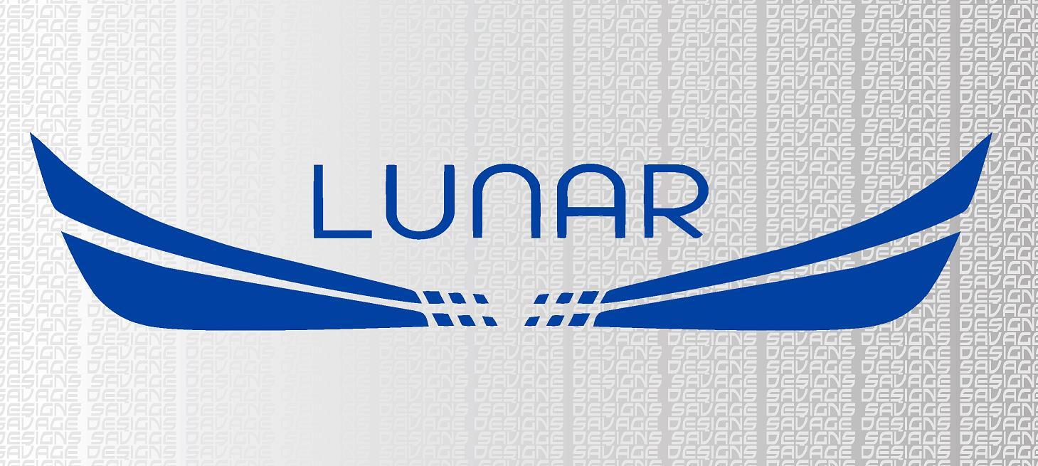 Lunar rear Decal / Stickers Pack Caravan Decals