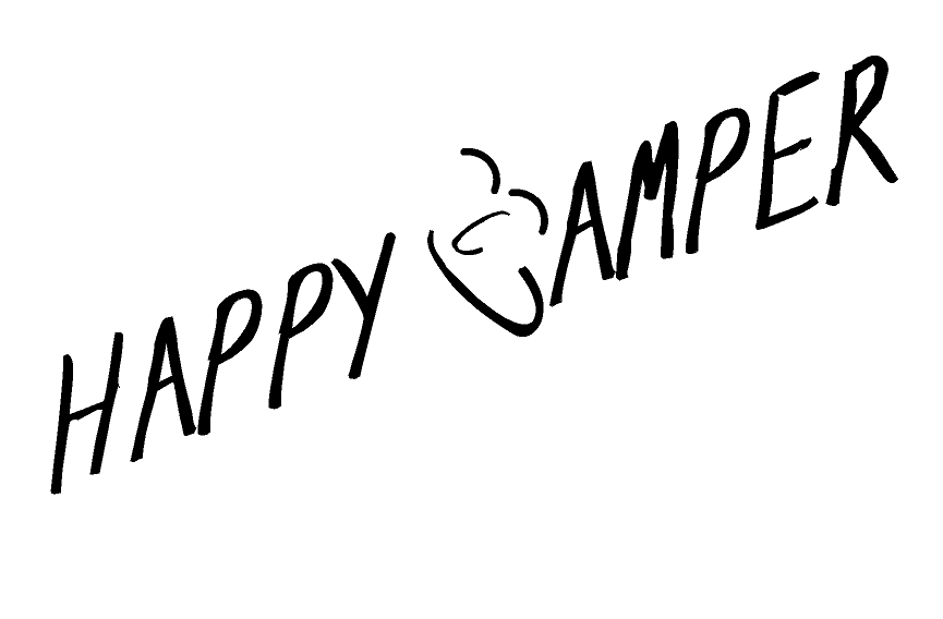 Happy Camper Caravan/Motorhome Decal / Sticker