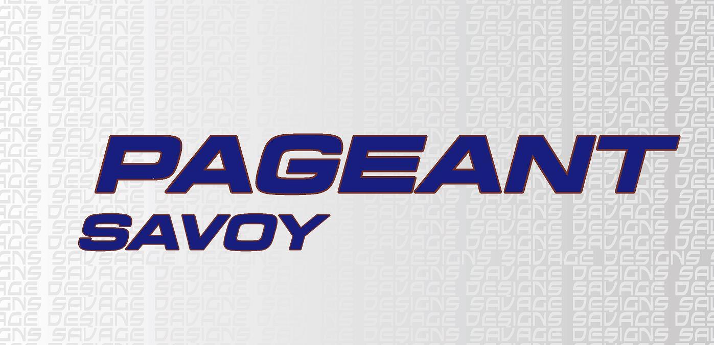1X Bailey Pageant Savoy Blue with Burgandy Border Caravan Decals various sizes