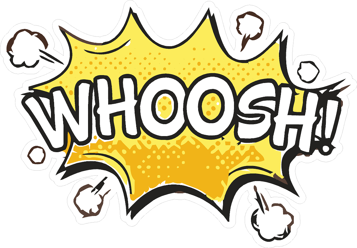 Whoosh Its Behind You ! Sheffield Steelers Styled - Printed Vinyl Sticker
