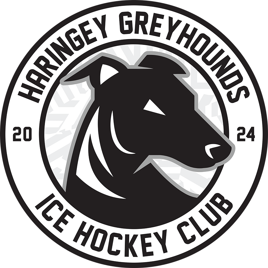 Haringey GreyHhounds Ice Hockey Crest car bumper sticker / wall decal