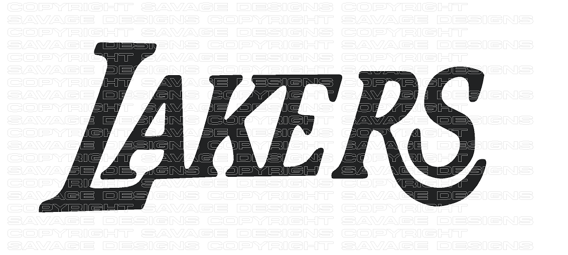 Lakers Old Design Decal / Sticker Any Size Or Colour