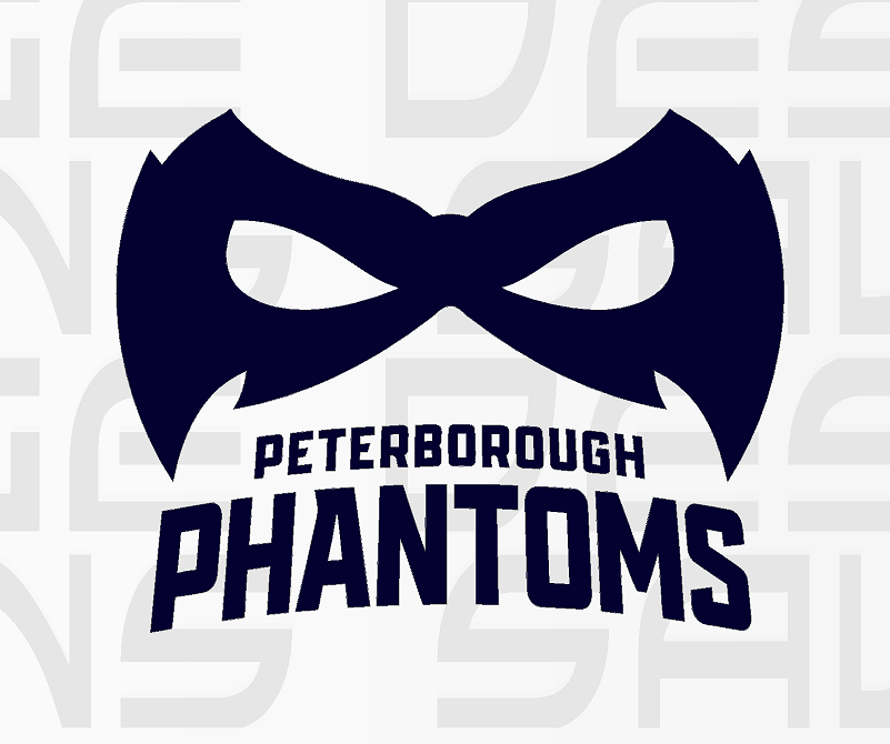 Peterborough Phantoms Style Ice Hockey car bumper sticker / wall decal
