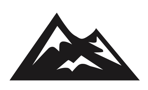 Campervan Decal - Mountain1 x 2 - Lettering Stickers Decal Graphic