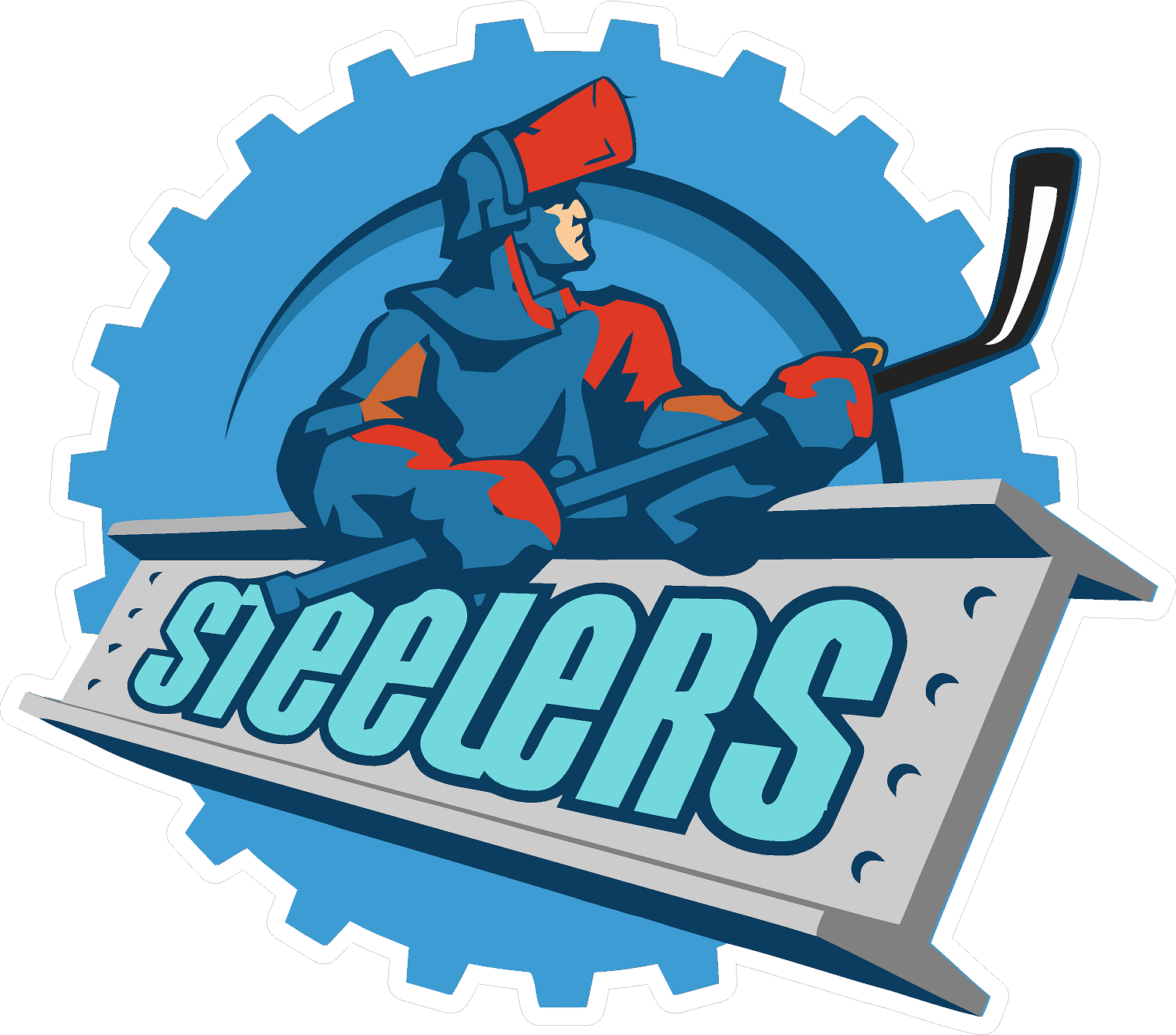 Sheffield Steelers Style , Printed Vinyl Sticker