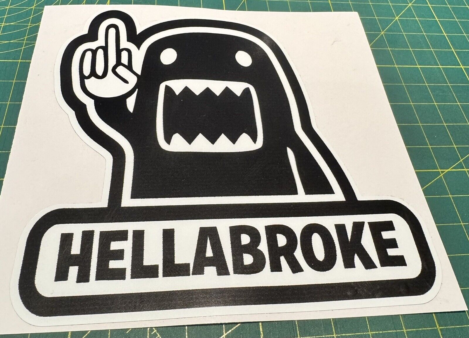 Hellabroke bumper sticker - vinyl decal / sticker