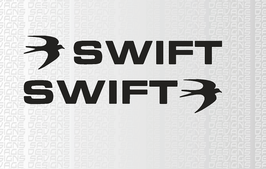 2 x Large Swift - Caravan / Motorhome Decals - Various Sizes / Colours