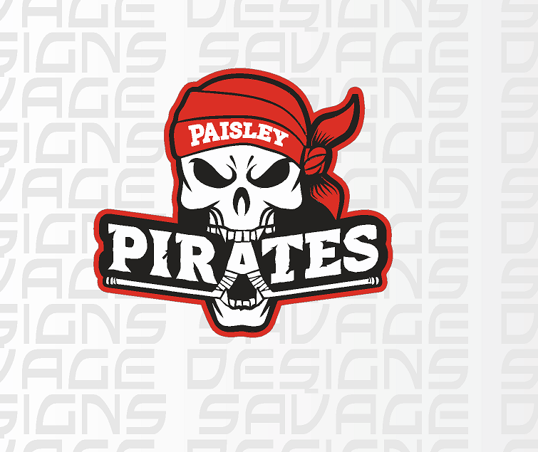 Paisley Pirates Printed Vinyl Sticker