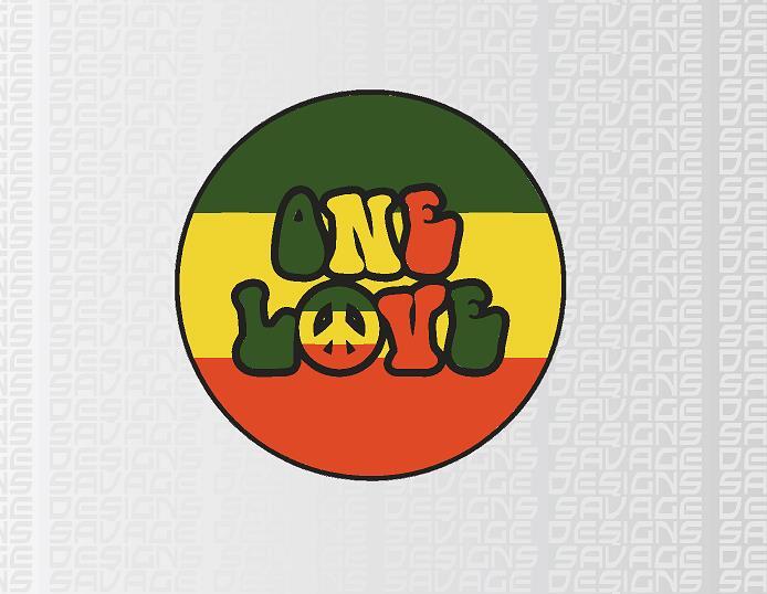 One Love Motorhome / Camper / Caravan Decals / Stickers Various Sizes