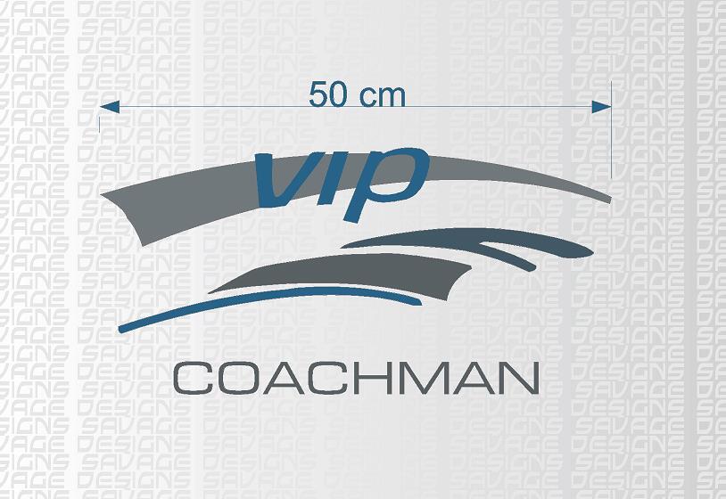 Coachman VIP Rear Panel Caravan Decal Set