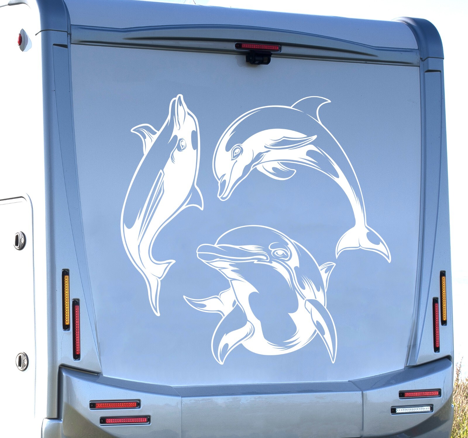 Dolphin Silhouettes - Caravan / Motorhome / Camper Decals / Stickers