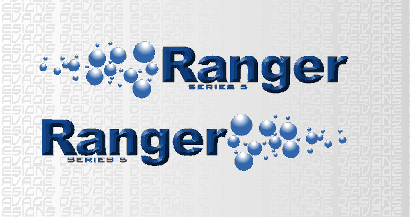 Bailey RANGER series 5 caravan side decals with bubbles