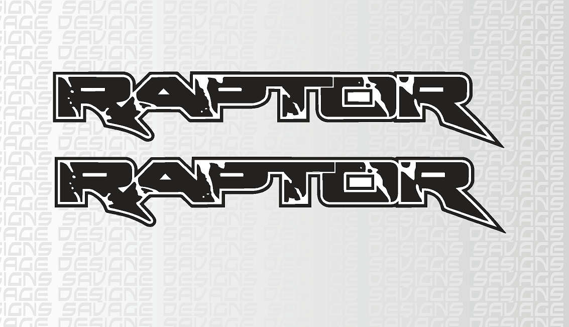 1 x Raptor Decal - Sticker - Any Size - Any Colour